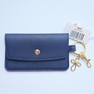 Santa Barbara Design Studio Cardholder Keychain Credit Card Pouch Case w/ Charm